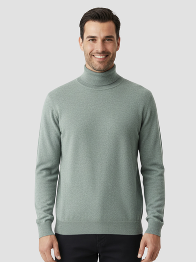 SAÚL | JERSEY DE CUELLO ALTO | LOOK MINIMALISTA Y VERSÁTIL