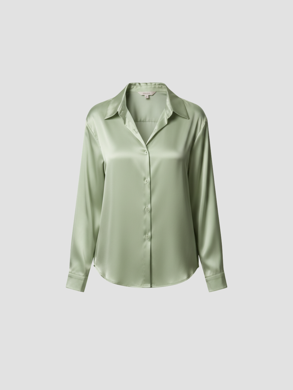 SOLENNE | BLUSA DE SATÉN PARA MUJER – ELEGANCIA ATEMPORAL CON ACABADO LUMINOSO