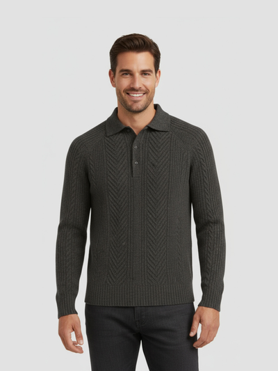 QUIROGA | POLO DE PUNTO | ESTILO CLÁSICO CON PATRÓN