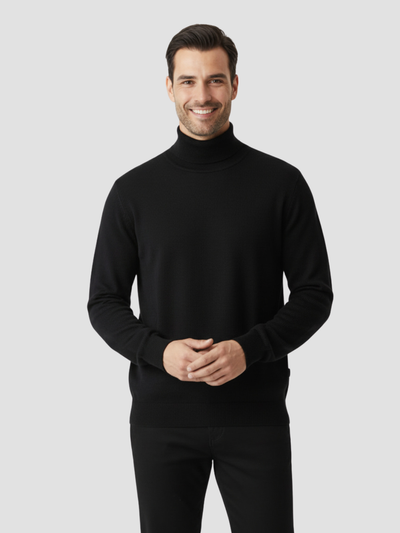 SAÚL | JERSEY DE CUELLO ALTO | LOOK MINIMALISTA Y VERSÁTIL