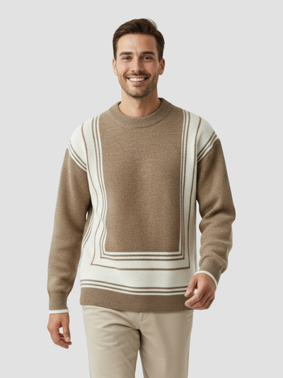 MARZANO | JERSEY CUELLO ALTO | PATRÓN GEOMÉTRICO