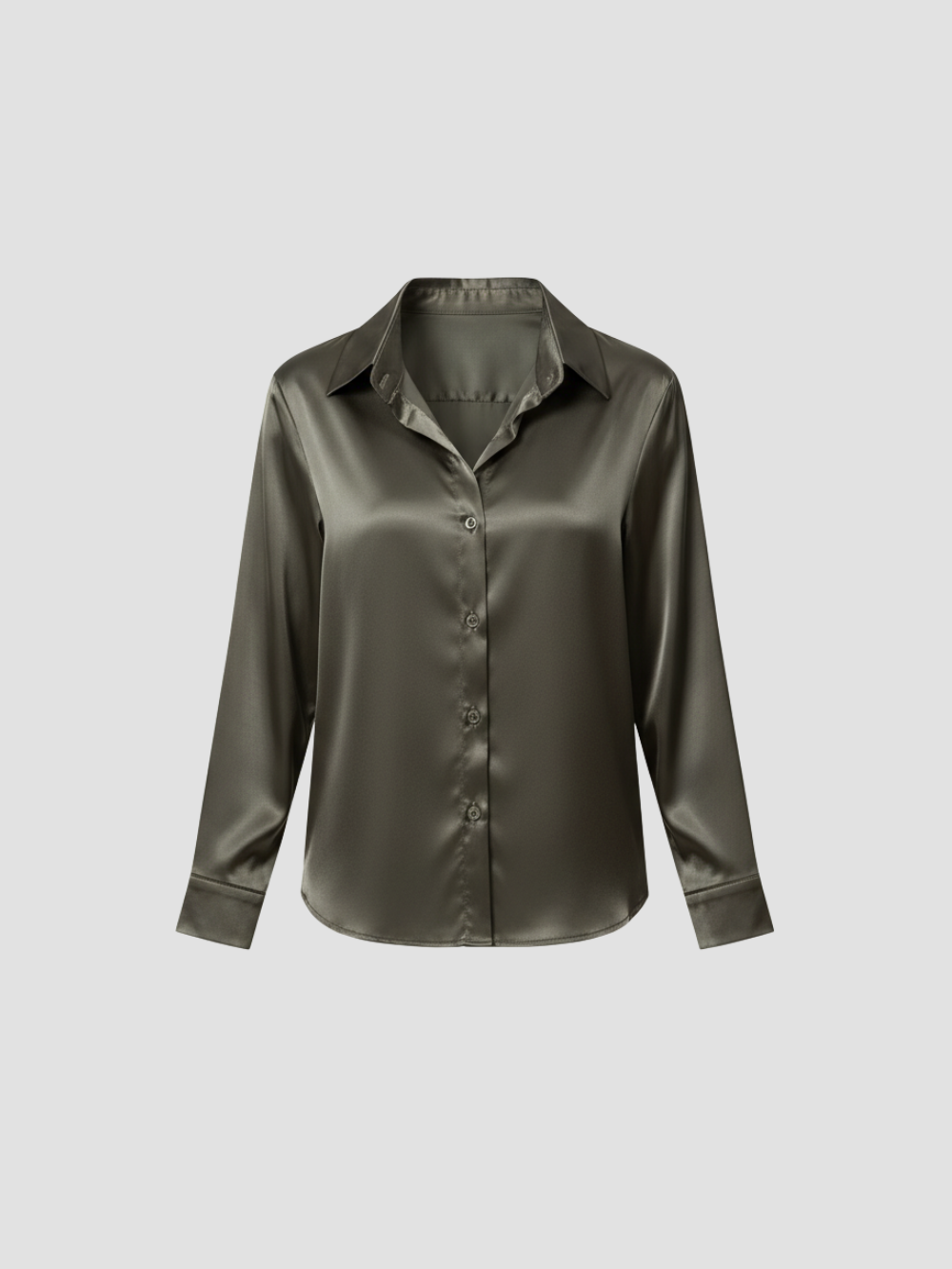 SOLENNE | BLUSA DE SATÉN PARA MUJER – ELEGANCIA ATEMPORAL CON ACABADO LUMINOSO