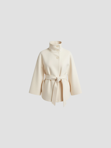 ISALÈNE | ABRIGO DE CUELLO ALTO – SOFISTICACIÓN URBANA Y ESTILO ATEMPORAL