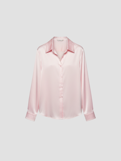 SOLENNE | BLUSA DE SATÉN PARA MUJER – ELEGANCIA ATEMPORAL CON ACABADO LUMINOSO