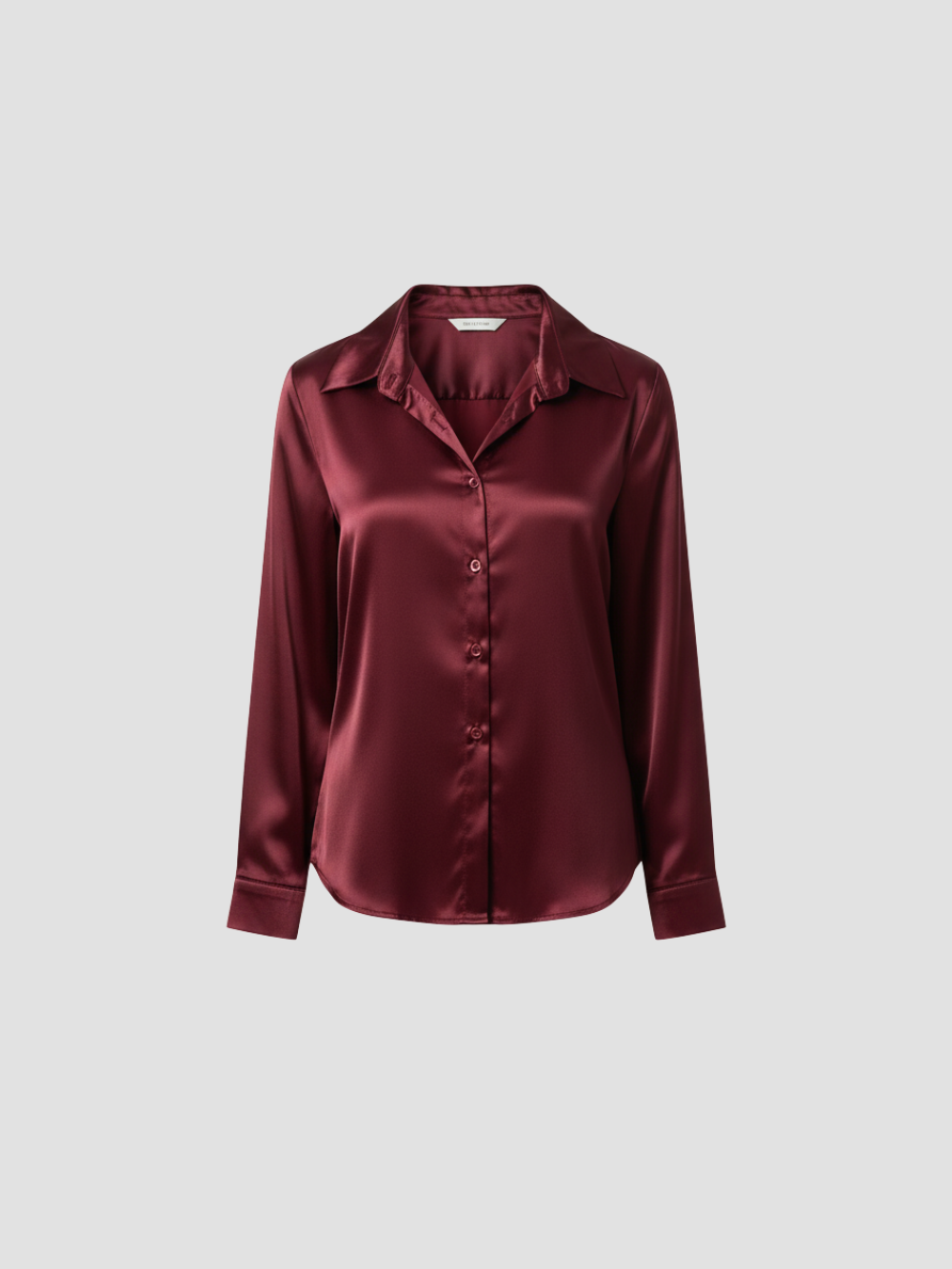 SOLENNE | BLUSA DE SATÉN PARA MUJER – ELEGANCIA ATEMPORAL CON ACABADO LUMINOSO