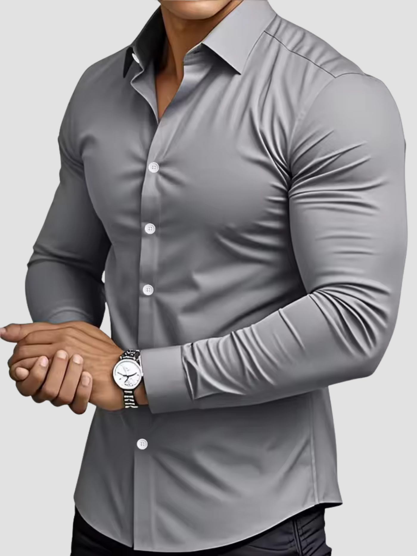 THIAGO | CAMISA ELÁSTICA | ELEGANCIA CONTEMPORÁNEA