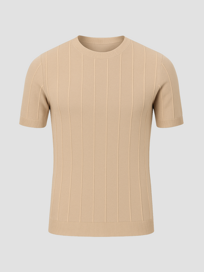 DIEGO | CAMISETA PUNTO HOMBRE | TEXTURA ACANALADA