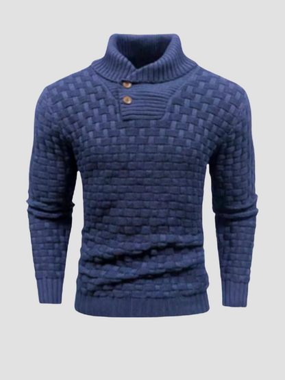 IKERAN | SUÉTER TEXTURIZADO | CUELLO ABOTONADO Y ESTILO