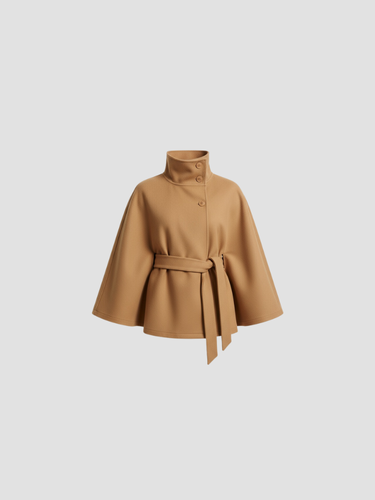 ISALÈNE | ABRIGO DE CUELLO ALTO – SOFISTICACIÓN URBANA Y ESTILO ATEMPORAL