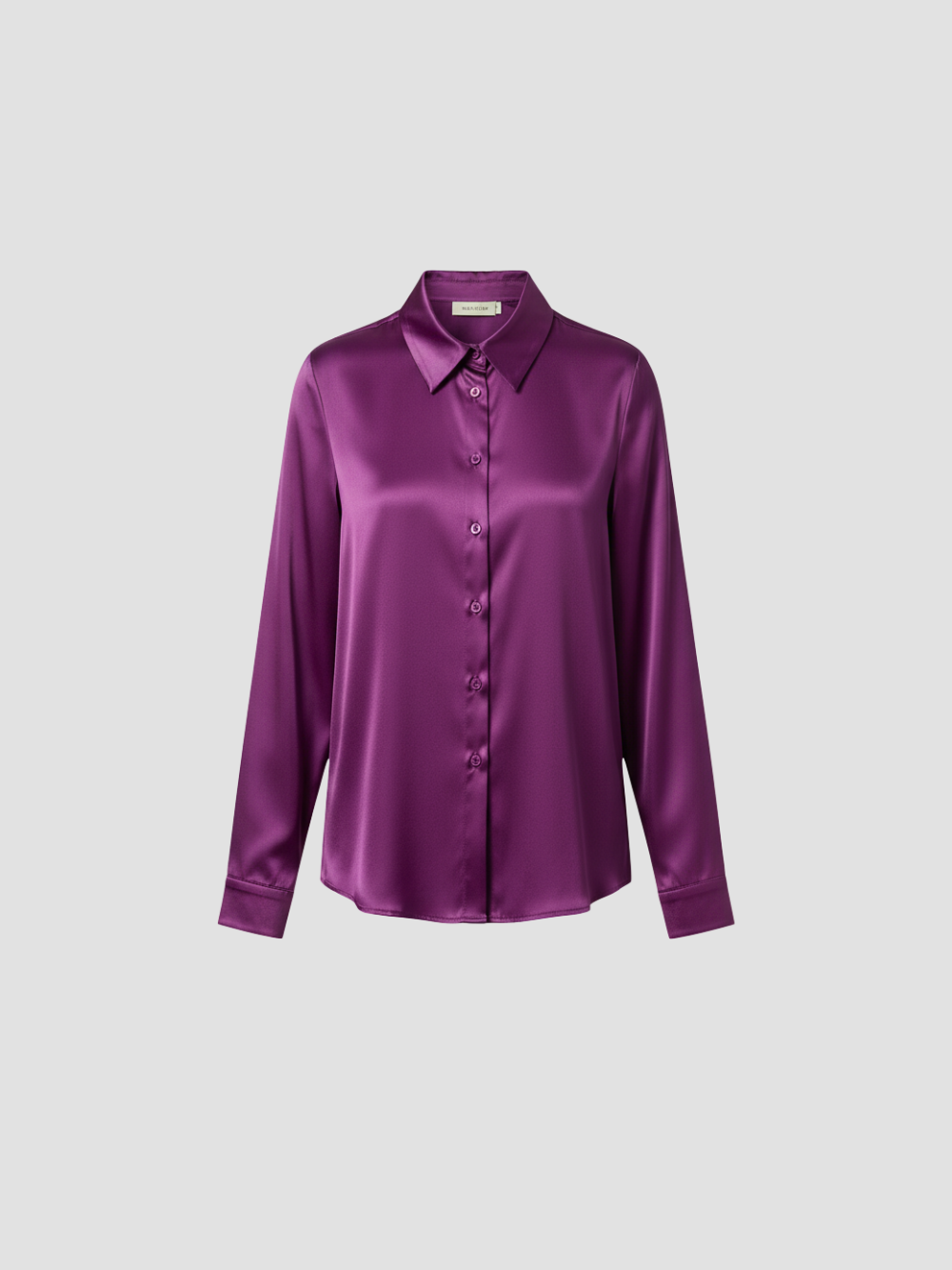 SOLENNE | BLUSA DE SATÉN PARA MUJER – ELEGANCIA ATEMPORAL CON ACABADO LUMINOSO