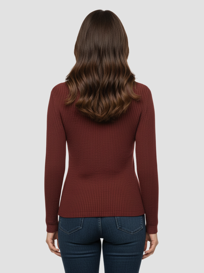 MARISEL | SUÉTER DE MANGA LARGA CON PERLAS – ENCANTO ENVOLVENTE Y CAÍDA ESBELTA