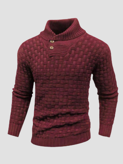 IKERAN | SUÉTER TEXTURIZADO | CUELLO ABOTONADO Y ESTILO