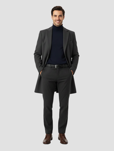 VALENTE | ABRIGO DE HOMBRE DE CORTE LARGO – SOFISTICACIÓN MODERNA Y CALIDEZ