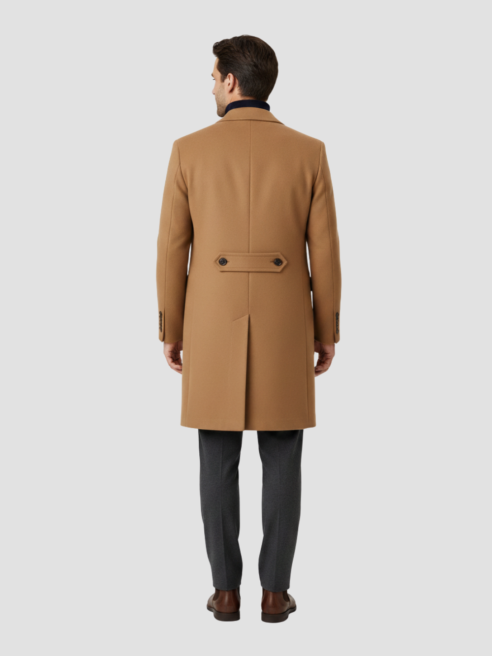 VALENTE | ABRIGO DE HOMBRE DE CORTE LARGO – SOFISTICACIÓN MODERNA Y CALIDEZ