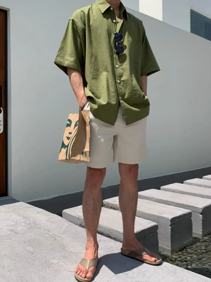 LEO | SHORT DE LINO | ESTILO SOFISTICADO DE VERANO