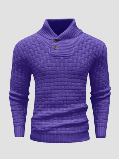 IKERAN | SUÉTER TEXTURIZADO | CUELLO ABOTONADO Y ESTILO