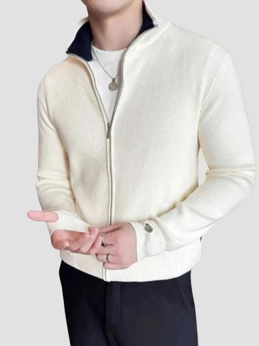 ORTEGA | VEST DE PUNTO CON CREMALLERA | ELEGANCIA VERSÁTIL