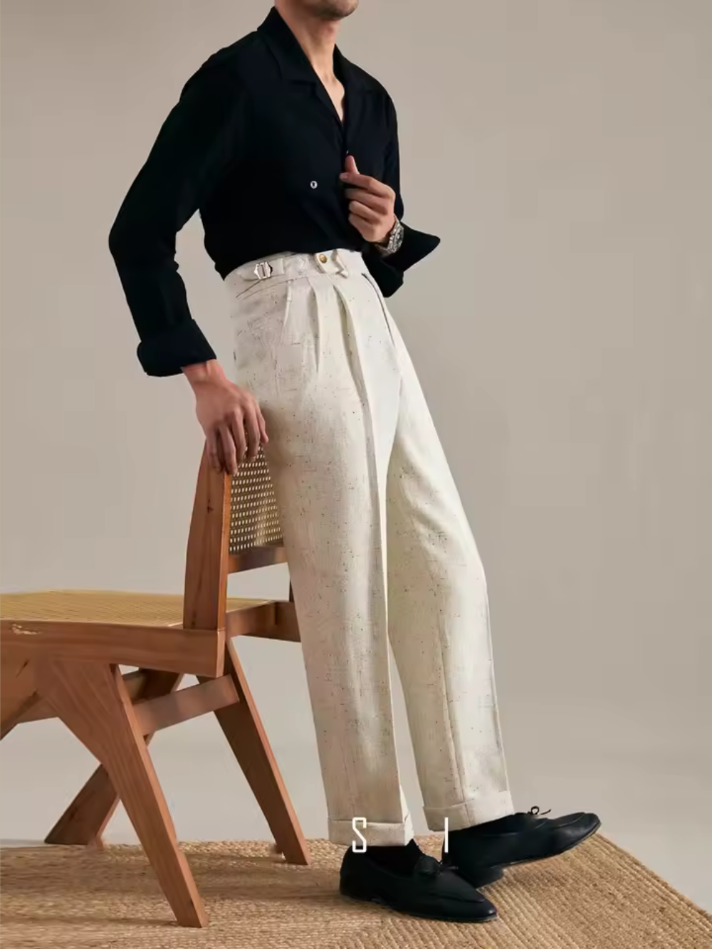 ÁLVARO | PANTALÓN CON DOBLADILLO | ESTILO NATURAL Y ELEGANTE