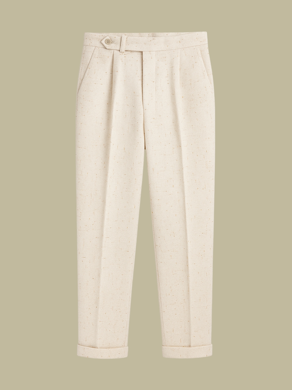 ÁLVARO | PANTALÓN CON DOBLADILLO | ESTILO NATURAL Y ELEGANTE