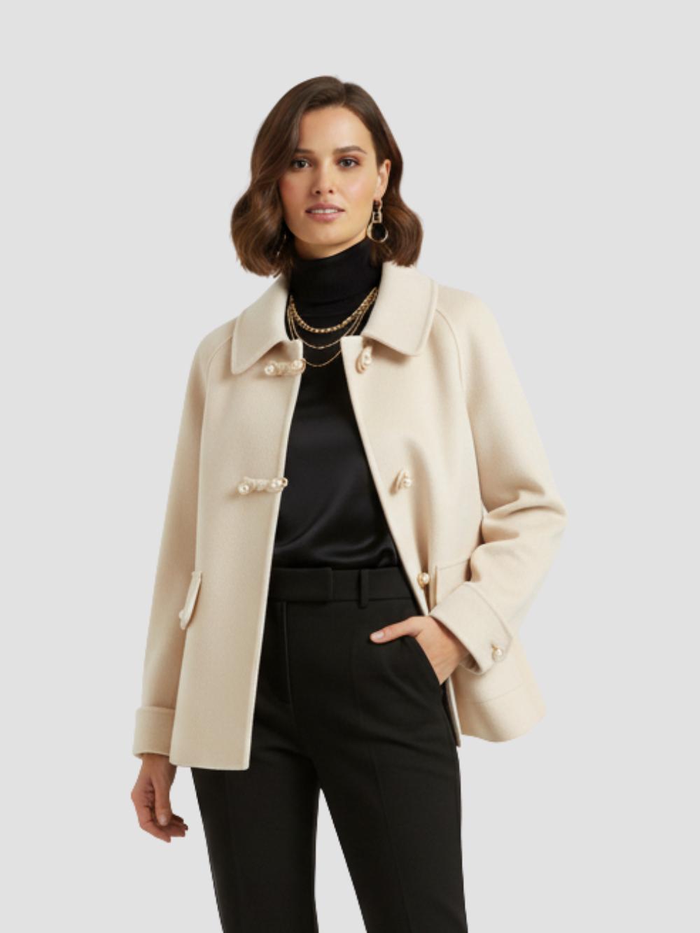 AURELINE | ABRIGO CORTO DE LANA PARA MUJER – ELEGANCIA ATEMPORAL