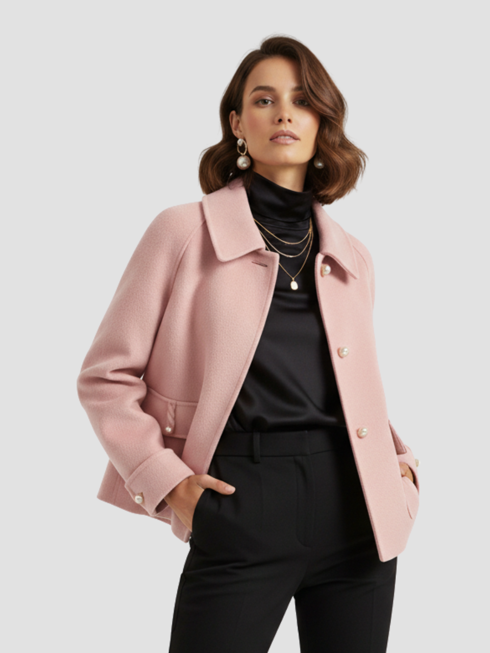 AURELINE | ABRIGO CORTO DE LANA PARA MUJER – ELEGANCIA ATEMPORAL