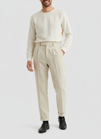 ÁLVARO | PANTALÓN CON DOBLADILLO | ESTILO NATURAL Y ELEGANTE