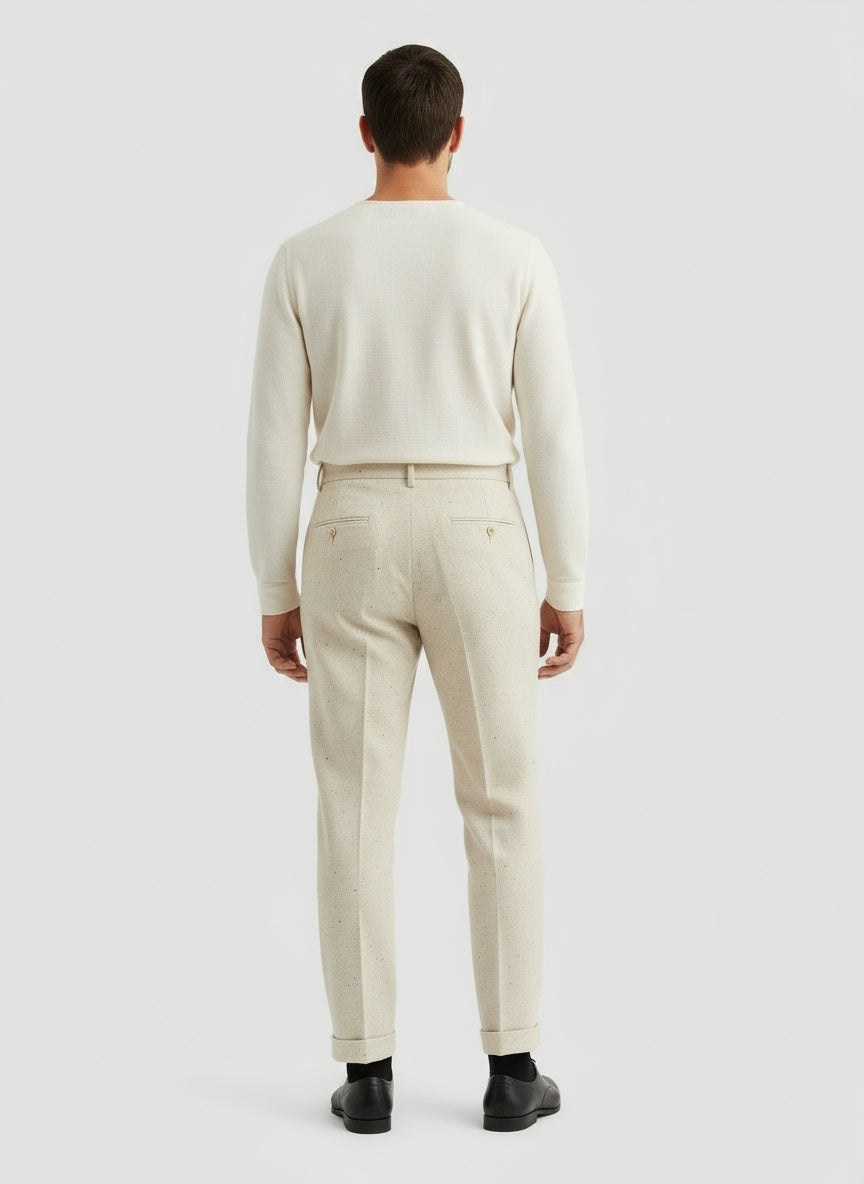 ÁLVARO | PANTALÓN CON DOBLADILLO | ESTILO NATURAL Y ELEGANTE