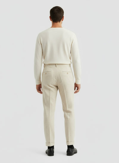 ÁLVARO | PANTALÓN CON DOBLADILLO | ESTILO NATURAL Y ELEGANTE