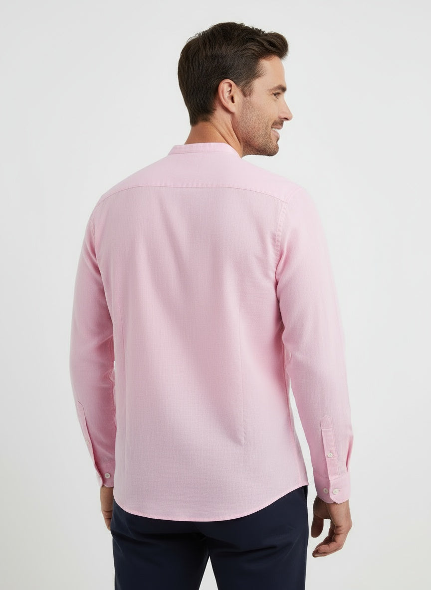 DORADO | CAMISETA HENLEY LARGA | ESTILO CASUAL-ELEGANTE
