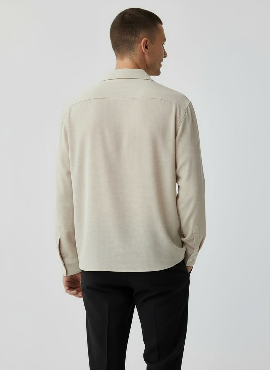 OLIVER | CAMISA CUELLO ABIERTO | LOOK MODERNO Y FRESCO