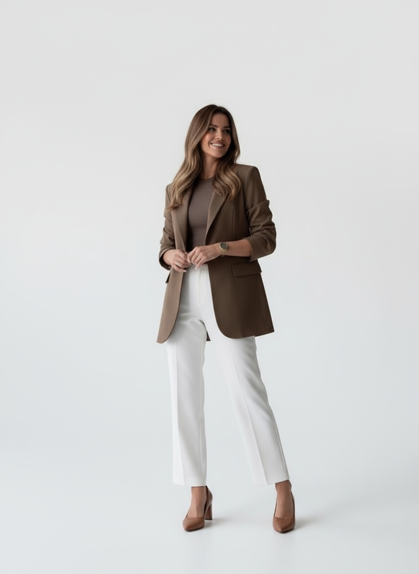 ELARIA | BLAZER ESTRUCTURADA PARA MUJER – REFINAMIENTO CONTEMPORÁNEO Y SILUETA ATEMPORAL
