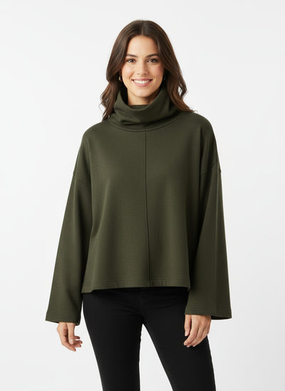 AMARIS | TOP DE CUELLO ALTO – ELEGANCIA CONTEMPORÁNEA Y CONFORT NATURAL