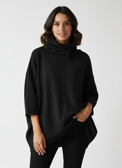 AMARIS | TOP DE CUELLO ALTO – ELEGANCIA CONTEMPORÁNEA Y CONFORT NATURAL