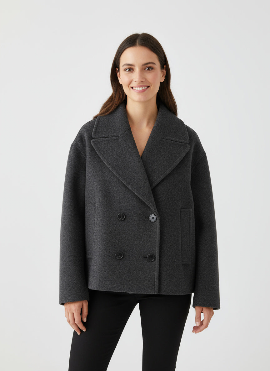 ALBA | ABRIGO DE MUJER | SOLAPAS ANCHAS Y ELEGANCIA CLÁSICA