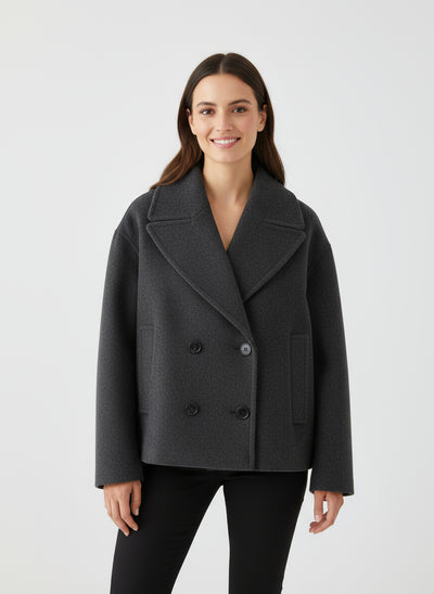 ALBA | ABRIGO DE MUJER | SOLAPAS ANCHAS Y ELEGANCIA CLÁSICA