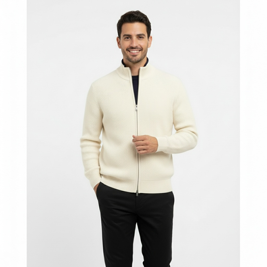 ORTEGA | VEST DE PUNTO CON CREMALLERA | ELEGANCIA VERSÁTIL