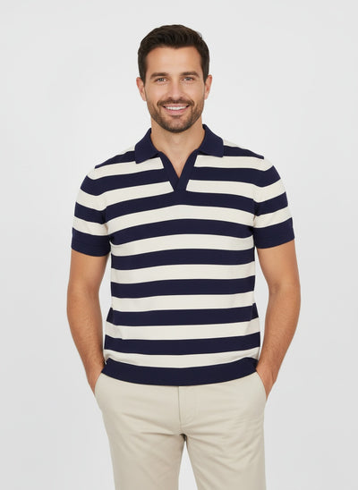 MATEO | POLO HOMBRE ABIERTO | LOOK CASUAL Y REFINADO