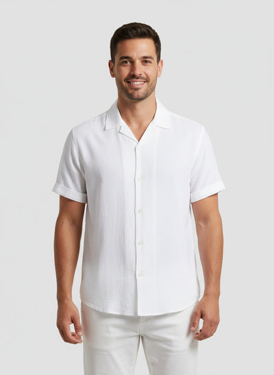 NICOLÁS | CAMISA LINO HOMBRE | MANGAS CORTAS Y LIGEREZA