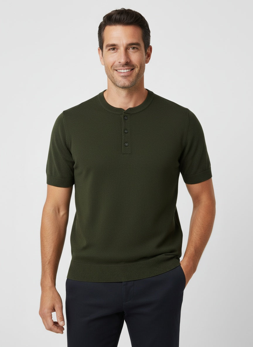 ENZO | HENLEY DE PUNTO | CONFORT Y ELEGANCIA