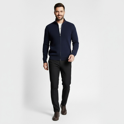 ORTEGA | VEST DE PUNTO CON CREMALLERA | ELEGANCIA VERSÁTIL