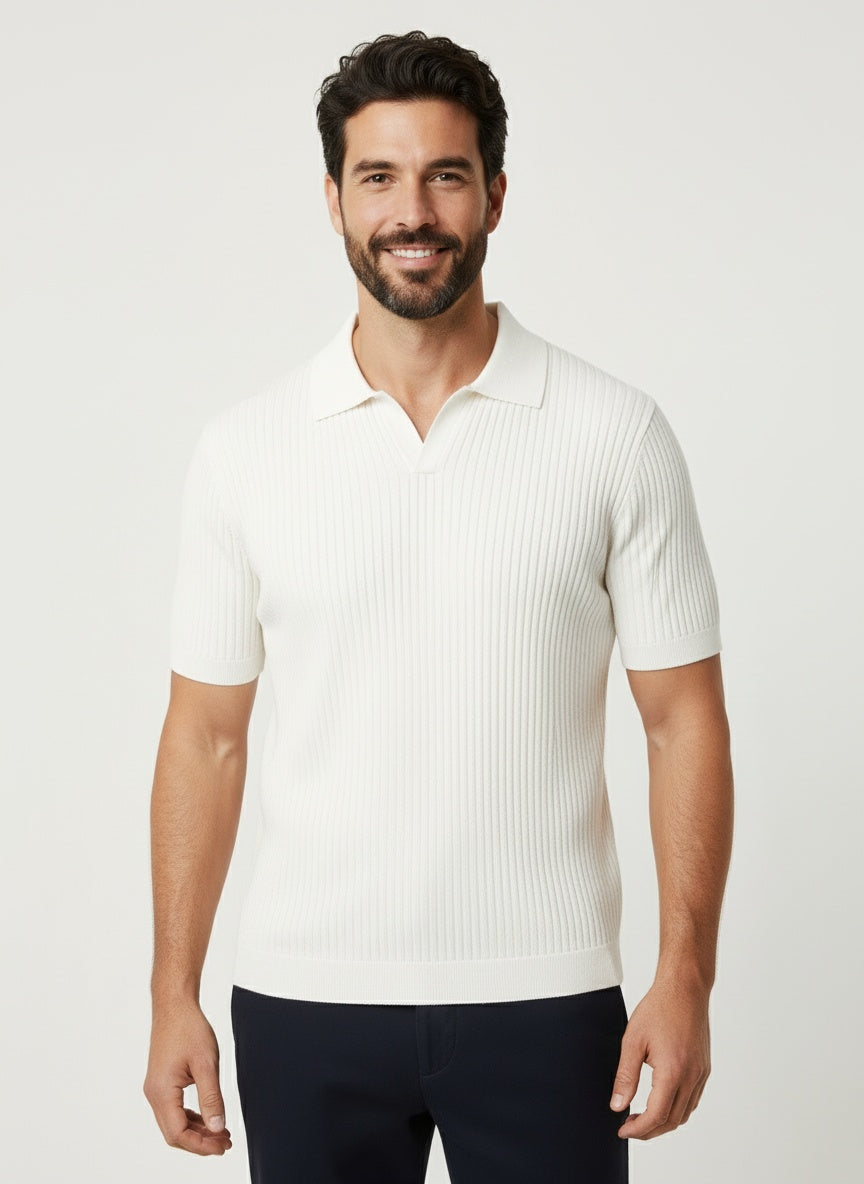 BRUNO | POLO ACANALADO HOMBRE | TOQUE LIGERO Y ATEMPORAL