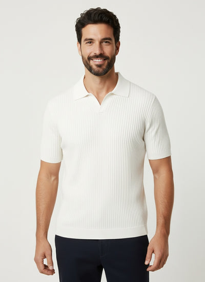 BRUNO | POLO ACANALADO HOMBRE | TOQUE LIGERO Y ATEMPORAL