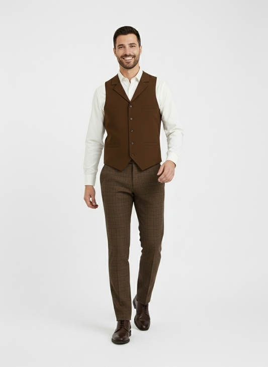 AURELIO | CHALECO DE SASTRERÍA | CORTE ELEGANTE Y VERSÁTIL