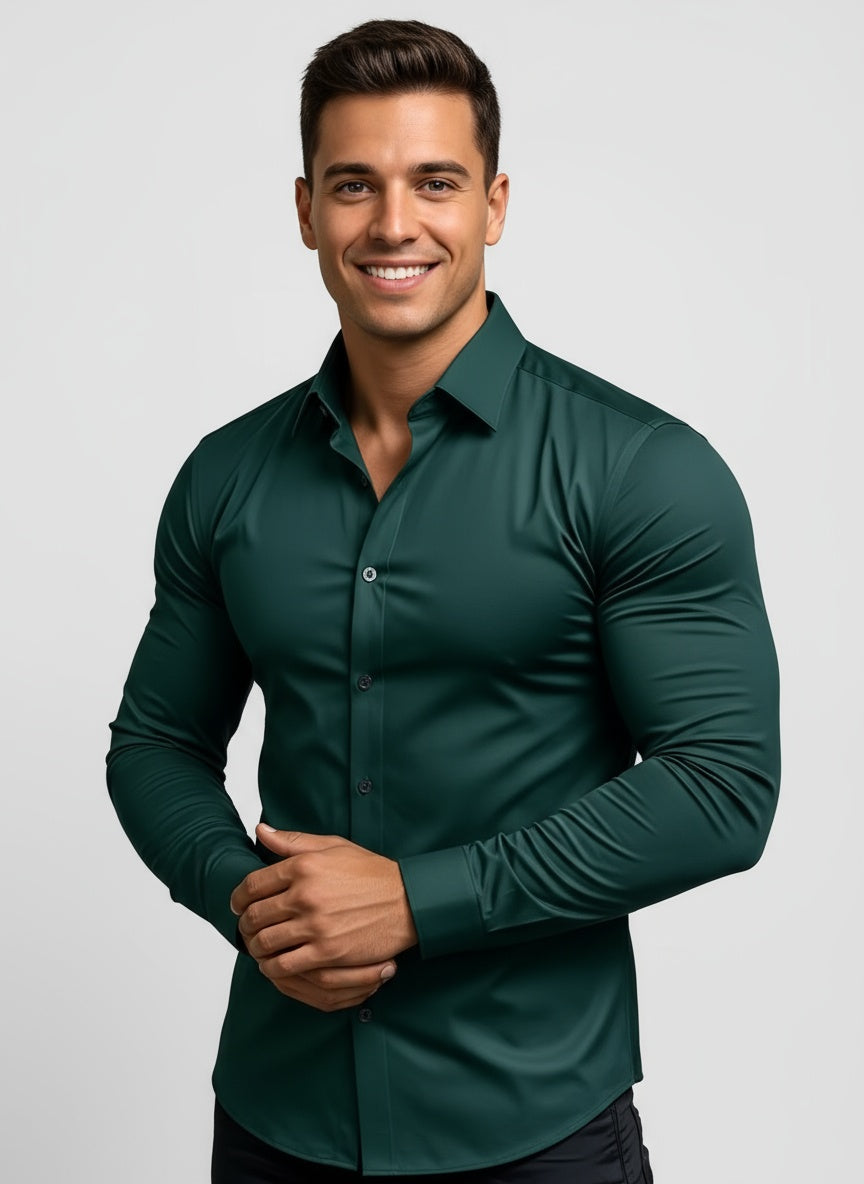 THIAGO | CAMISA ELÁSTICA | ELEGANCIA CONTEMPORÁNEA