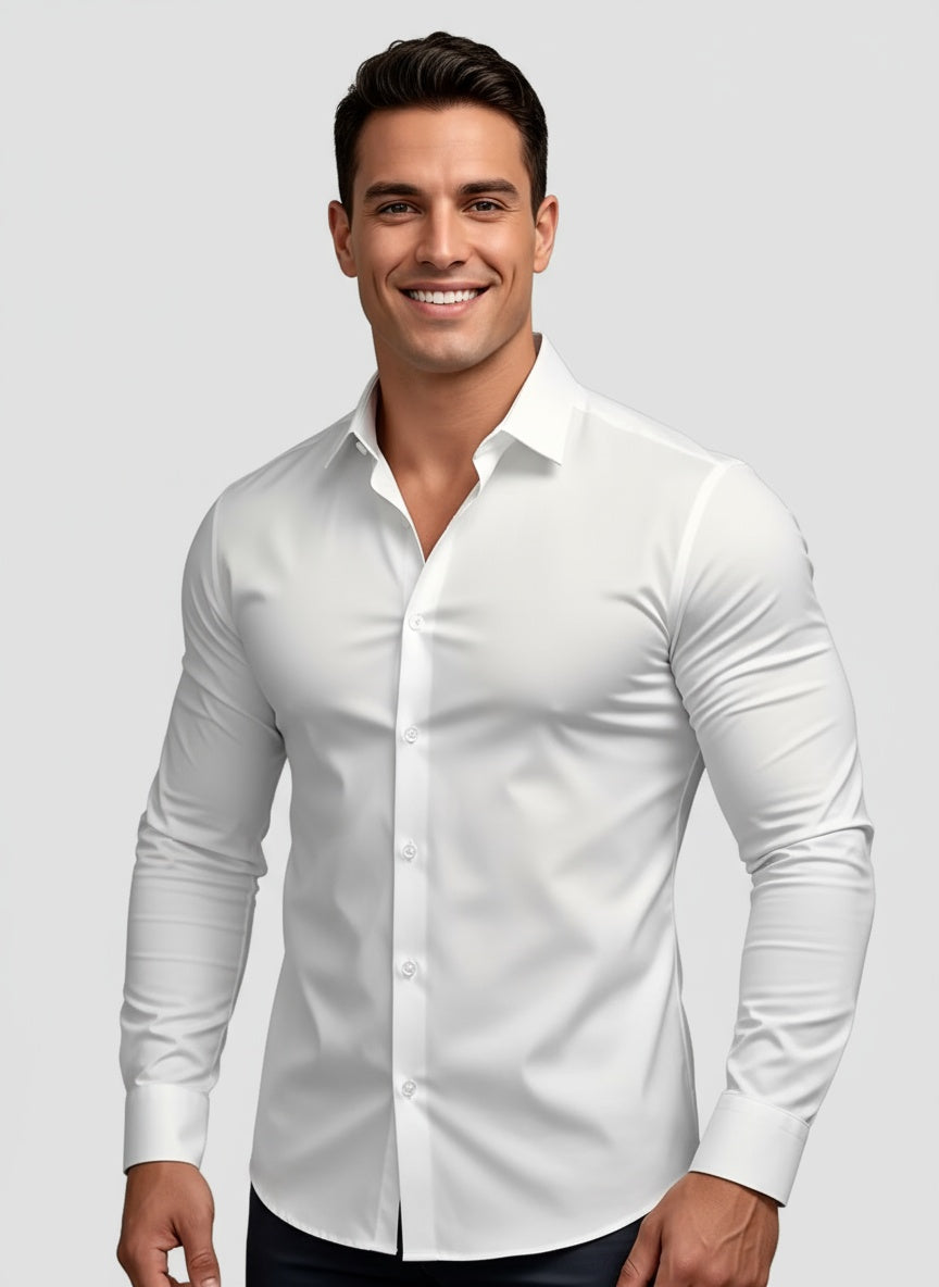 THIAGO | CAMISA ELÁSTICA | ELEGANCIA CONTEMPORÁNEA