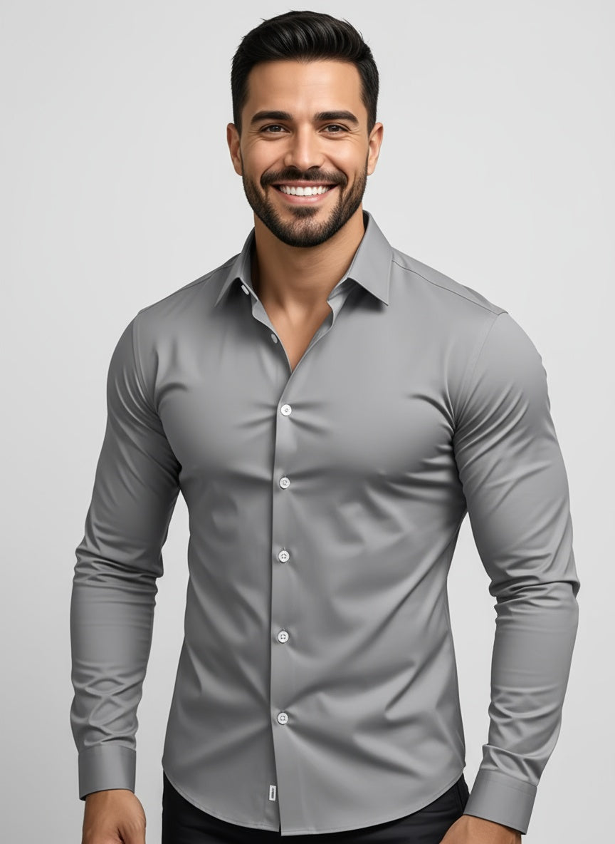 THIAGO | CAMISA ELÁSTICA | ELEGANCIA CONTEMPORÁNEA