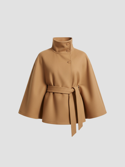 ISALÈNE | ABRIGO DE CUELLO ALTO – SOFISTICACIÓN URBANA Y ESTILO ATEMPORAL