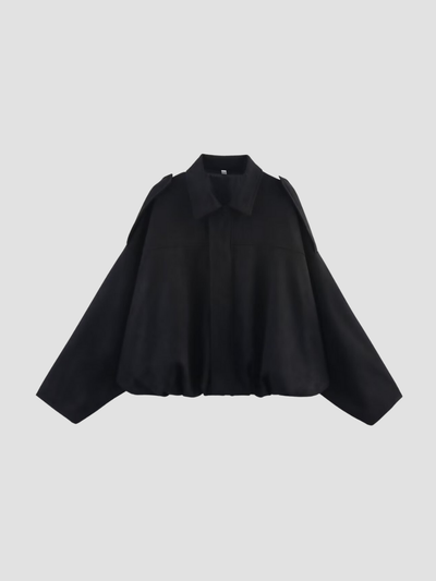 MAELIA | CHAQUETA OVERSIZE DE ANTE PARA MUJER – ELEGANCIA CONTEMPORÁNEA Y SILUETA RELAJADA