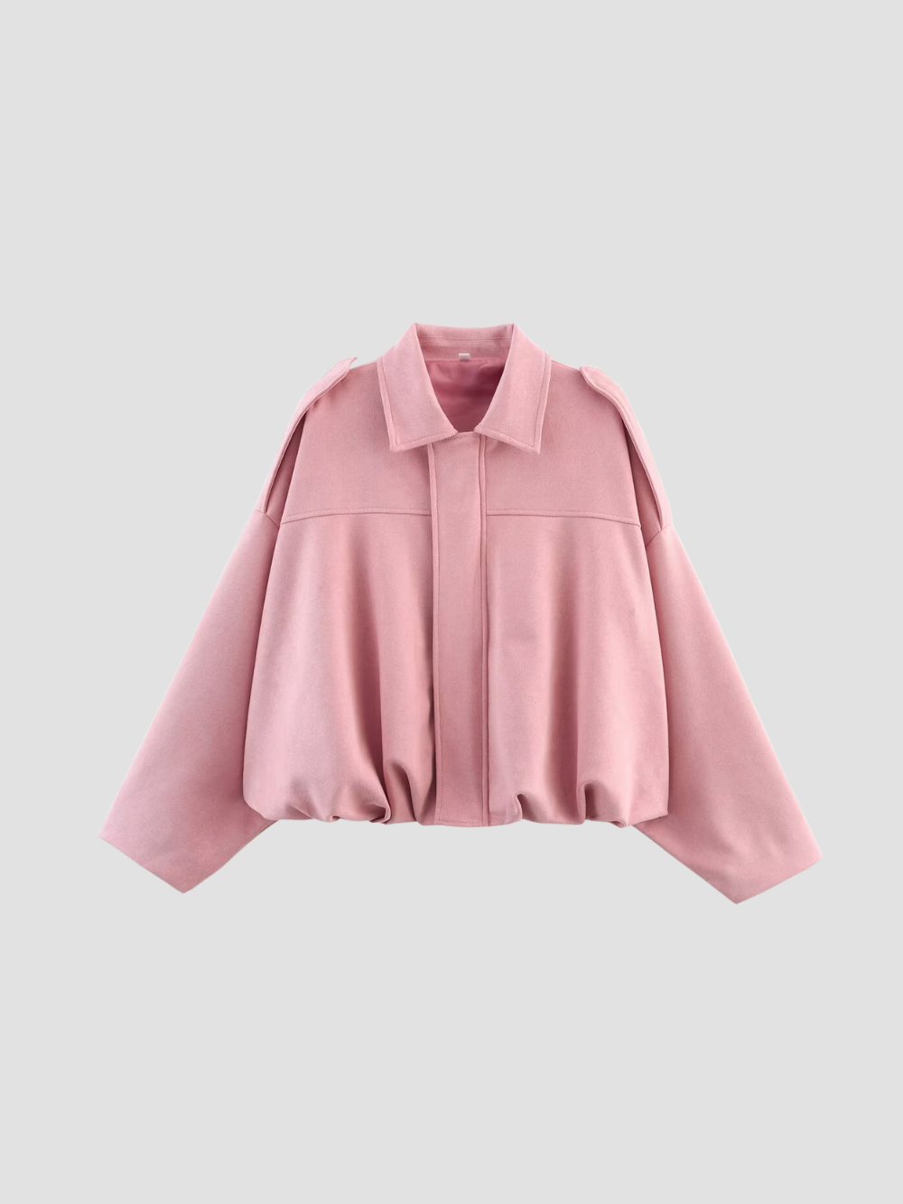 MAELIA | CHAQUETA OVERSIZE DE ANTE PARA MUJER – ELEGANCIA CONTEMPORÁNEA Y SILUETA RELAJADA