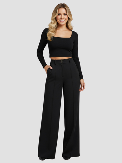 NUVIA | PANTALÓN DE MUJER DE CORTE ANCHO – ELEGANCIA CONTEMPORÁNEA Y COMODIDAD ATEMPORAL